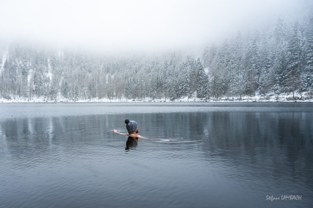 préparation mentale dans les vosges pour le bain glacé